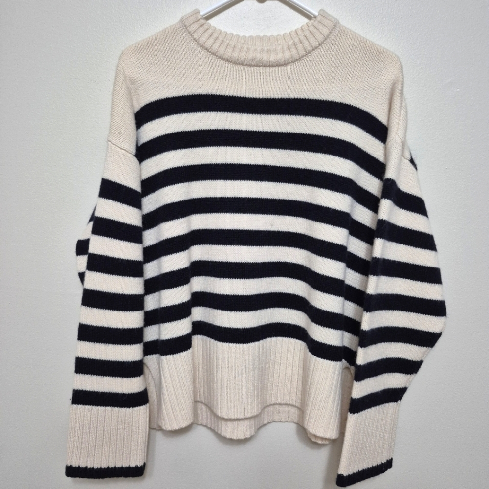 Zara Women's Striped Wool Blend Sweater – Size S